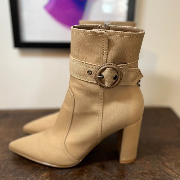 Gianvito Rossi Miller buckled twill ankle boots - Picture 5 of 8